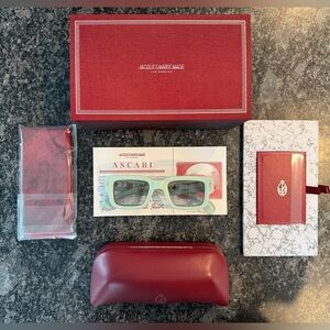 Jacques Marie Mage Ascari Sunglasses with Red Case